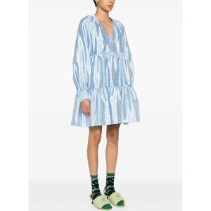 Stine Goya Jasmine‎ Midi Dress In Blue Size Small
